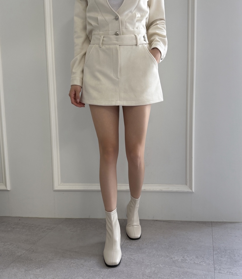 CLOTH東大門㊣直郵女裝新品真品25秋冬休閑熱賣人氣裙褲絨面革CLOTH裙褲