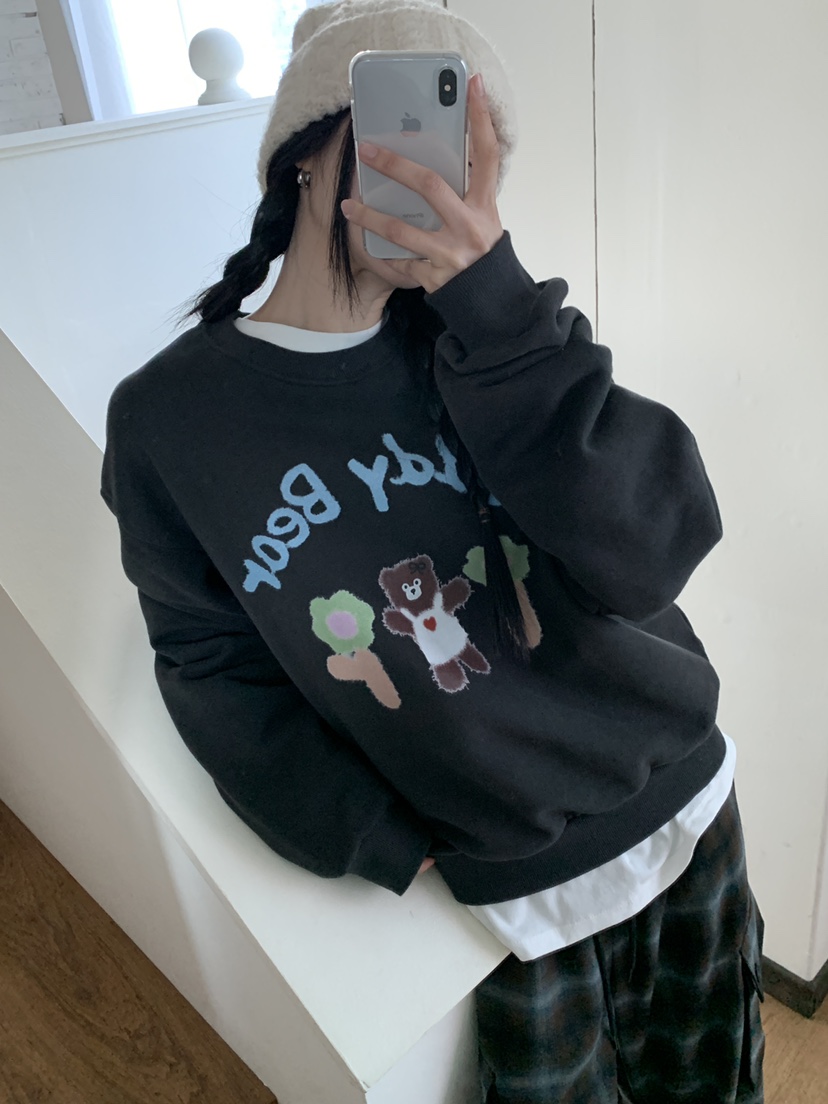 MORE THAN-P東大門㊣實拍女士新品休閑職業真品時尚人氣衛衣MORE THAN衛衣