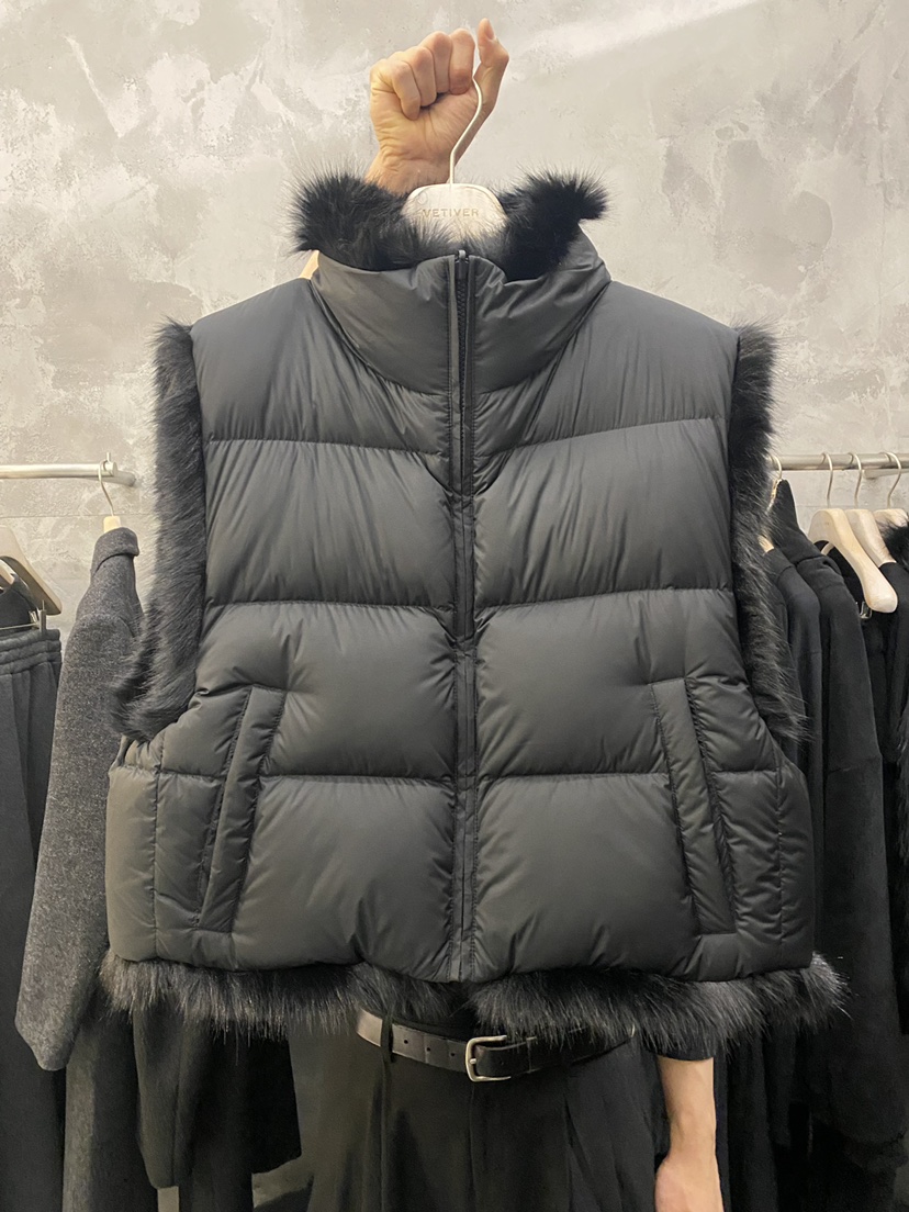 THE VETIVER-A東大門㊣實拍女士新款25秋冬時尚熱賣馬甲雙面VETIVER馬甲圖色2