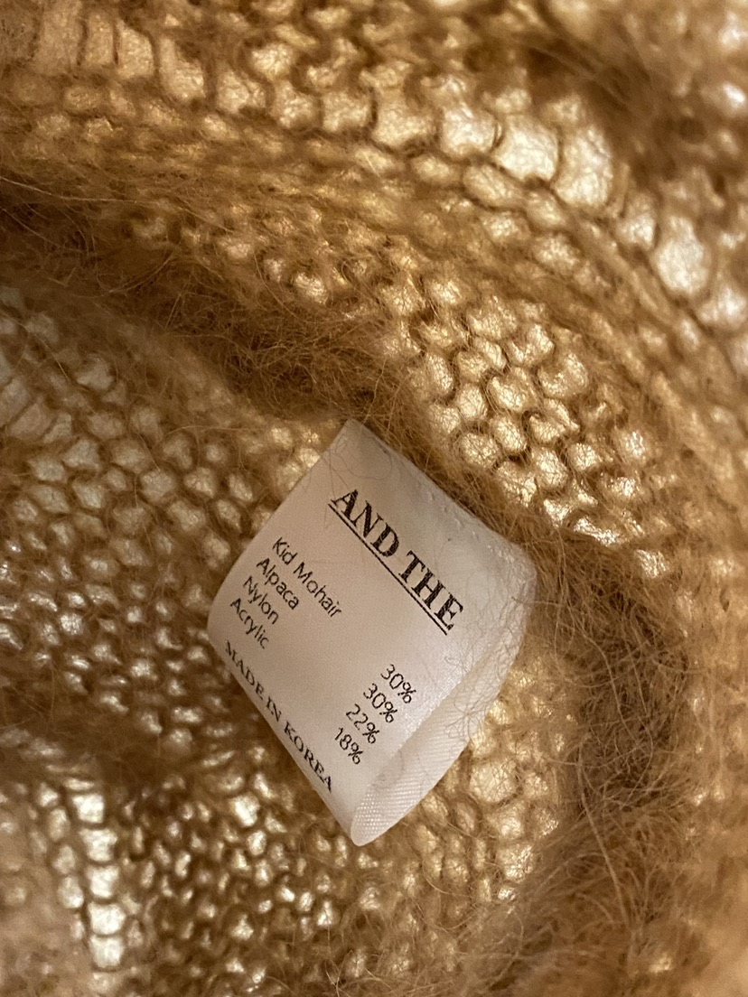 AND THE東大門㊣代購女裝新款推薦真品人氣職業25秋冬針織衫AND THE針織衫