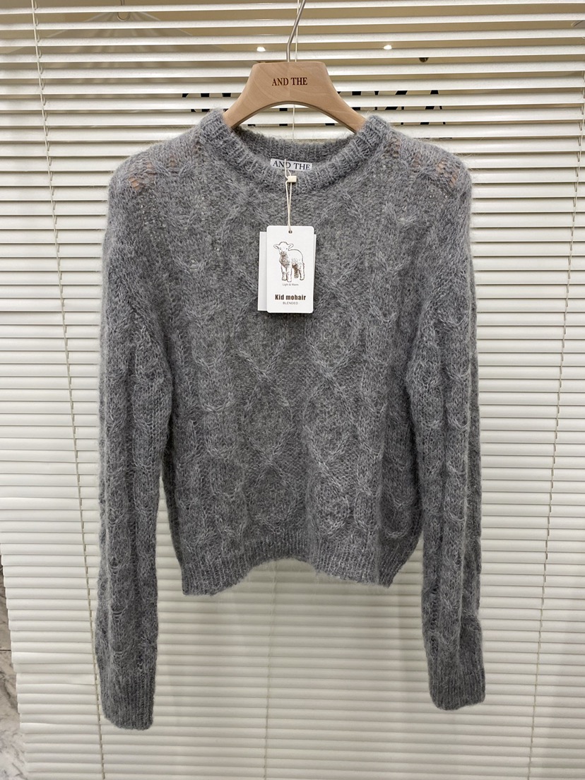 AND THE東大門㊣代購女裝新款推薦真品人氣職業25秋冬針織衫AND THE針織衫圖色3