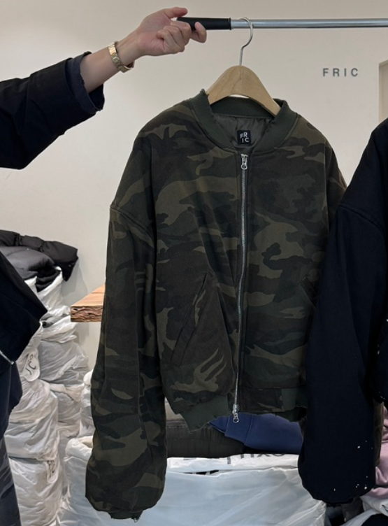 FRIC韓國代購㊣女裝新品熱賣人氣25秋冬職業真品休閑夾克棉FRIC夾克圖色2