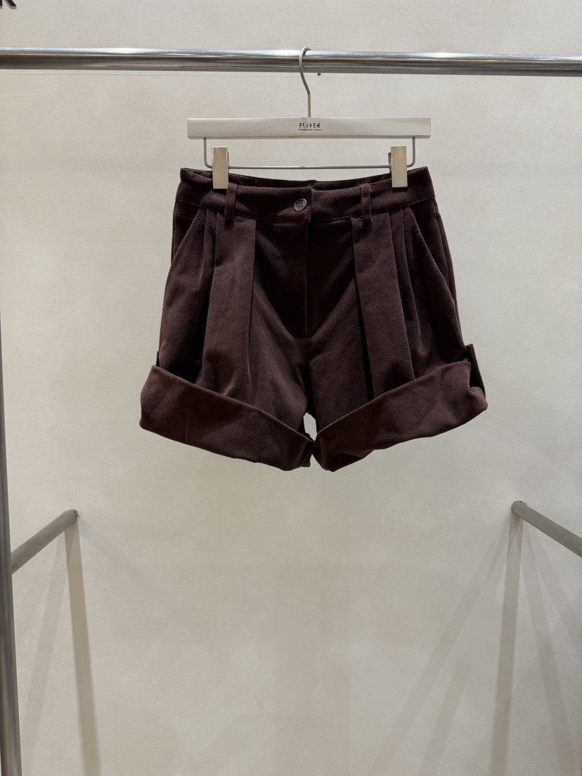 FEFFER韓國直郵㊣女士新品25秋冬休閑推薦人氣熱賣短褲燈芯絨FEFFER短褲圖色2