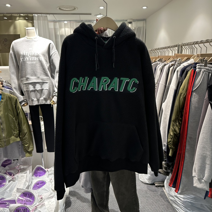 THE LOT韓國直郵㊣女士新款時尚25秋冬熱賣衛衣兜帽加絨羊毛THE LOT/	LOT衛衣圖色2