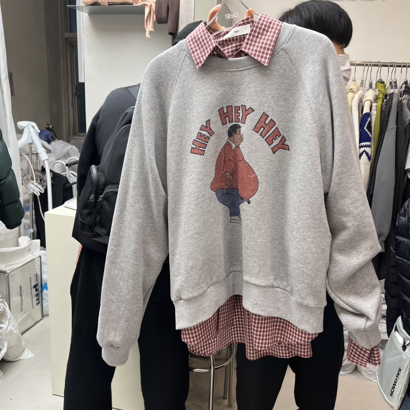 LEESEED-A韓國直郵㊣女士新品25秋冬人氣熱賣衛衣不含內搭SEeD/LEESEED衛衣圖色2