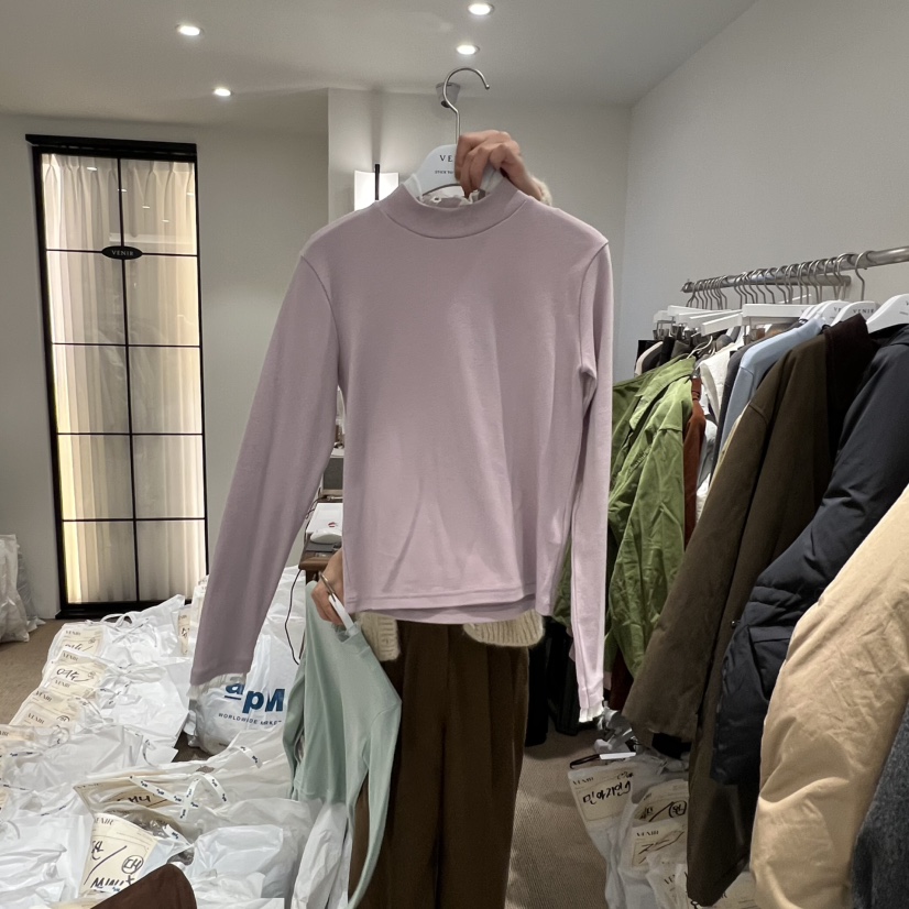 VENIR-a東大門㊣實拍女裝新款人氣25秋冬時尚休閑職業長袖T恤VENIR-a長袖T恤圖色5