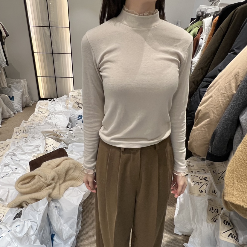 VENIR-a東大門㊣實拍女裝新款人氣25秋冬時尚休閑職業長袖T恤VENIR-a長袖T恤圖色6