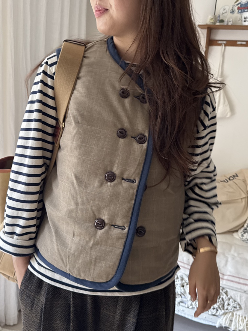 AT NOTE韓國代購㊣女士新款休閑推薦熱賣職業馬甲羊毛雙面AT NOTE馬甲