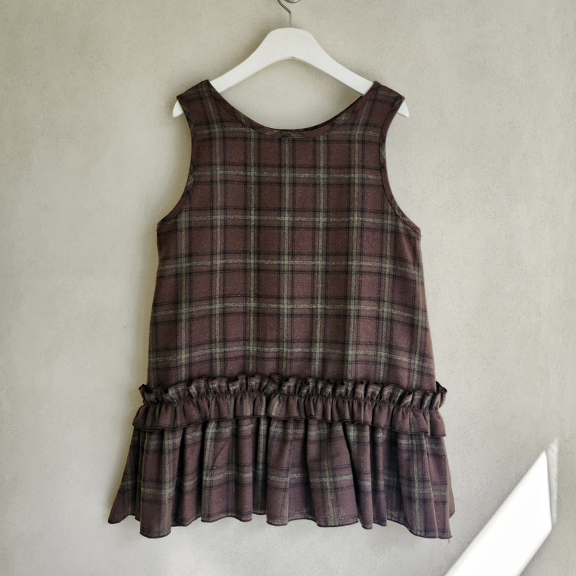 LA BLOOM東大門㊣代購女裝新品職業25秋冬時尚熱賣連衣裙格紋La Bloom連衣裙