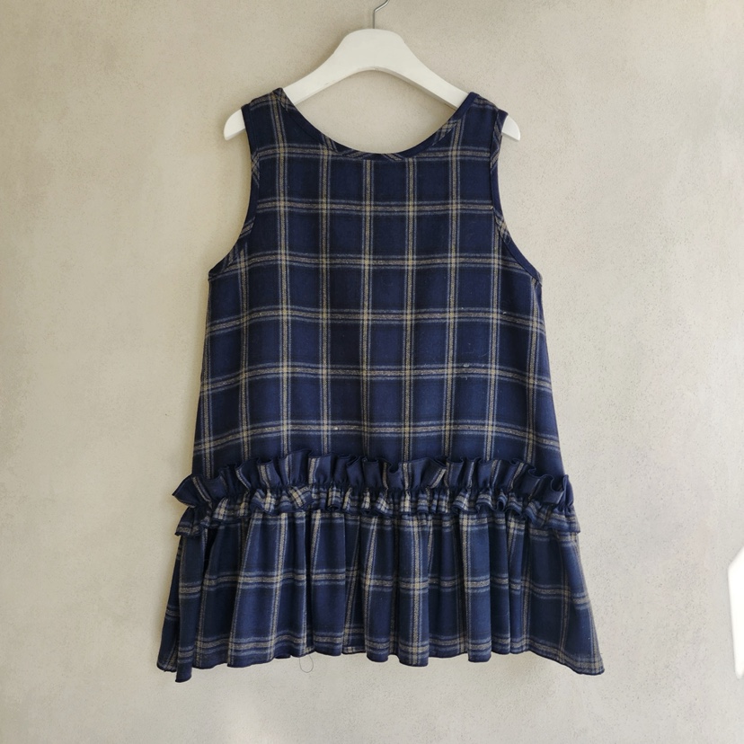 LA BLOOM東大門㊣代購女裝新品職業25秋冬時尚熱賣連衣裙格紋La Bloom連衣裙圖色3