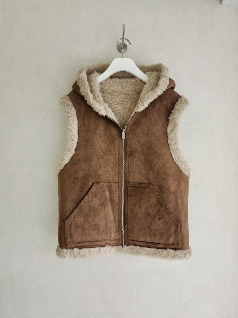 LA BLOOM東大門㊣實拍女裝新品休閑真品人氣馬甲里外穿雙面La Bloom馬甲圖色2