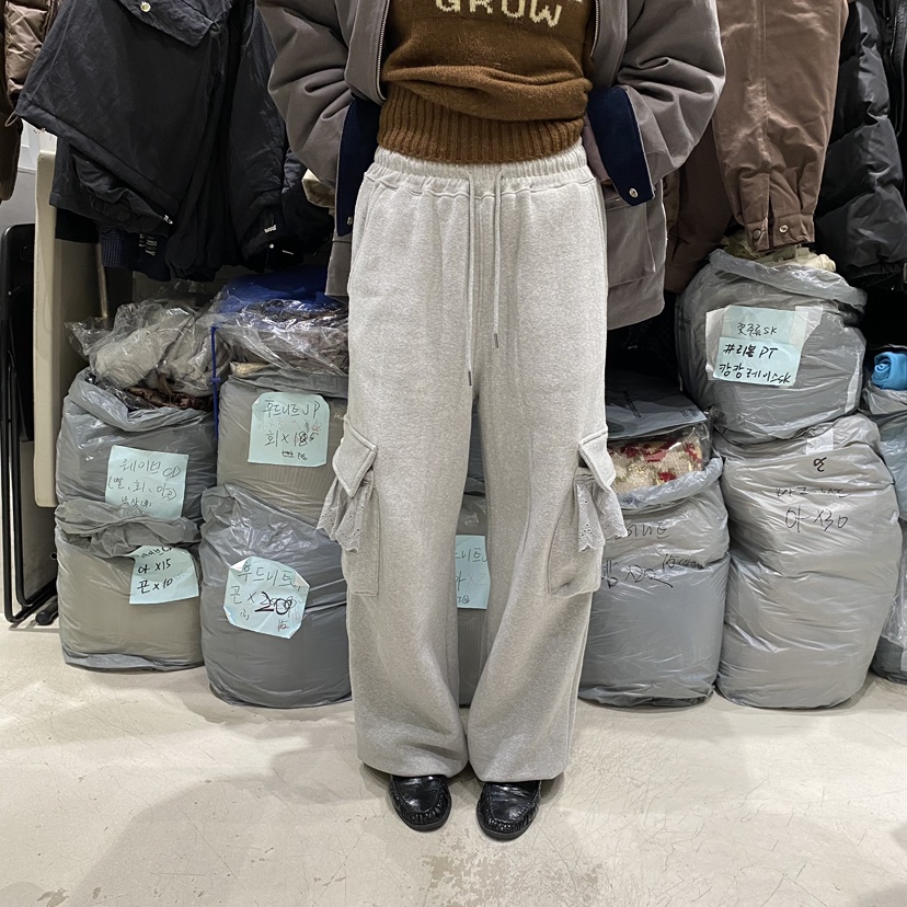 BRICKLANE東大門㊣實拍女士新款休閑推薦時尚休閑褲口袋褶皺BRICKLANE休閑褲