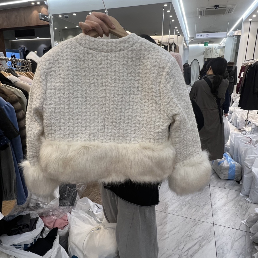 BEEN-A韓國代購㊣女裝新品真品熱賣25秋冬休閑推薦夾克格紋BEEN-A夾克