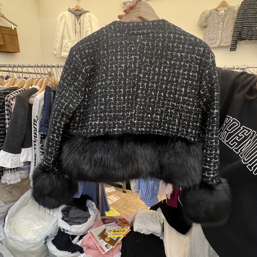 BEEN-A韓國代購㊣女裝新品真品熱賣25秋冬休閑推薦夾克格紋BEEN-A夾克