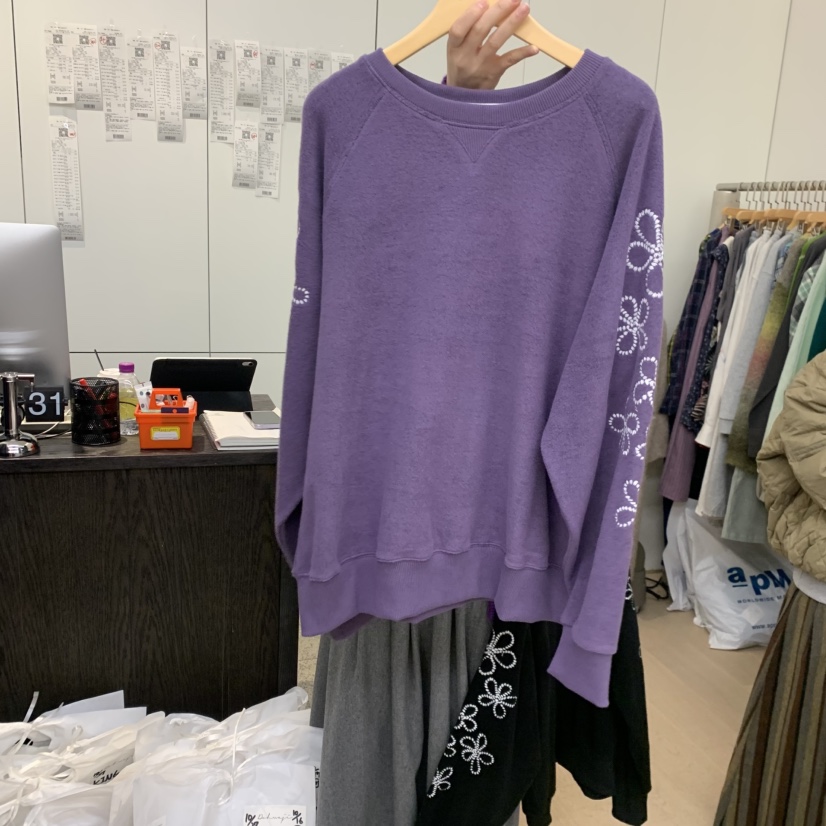 DOHWAJI韓國代購㊣女裝新款休閑熱賣推薦時尚25秋冬真品衛衣DOHWAJI衛衣圖色2