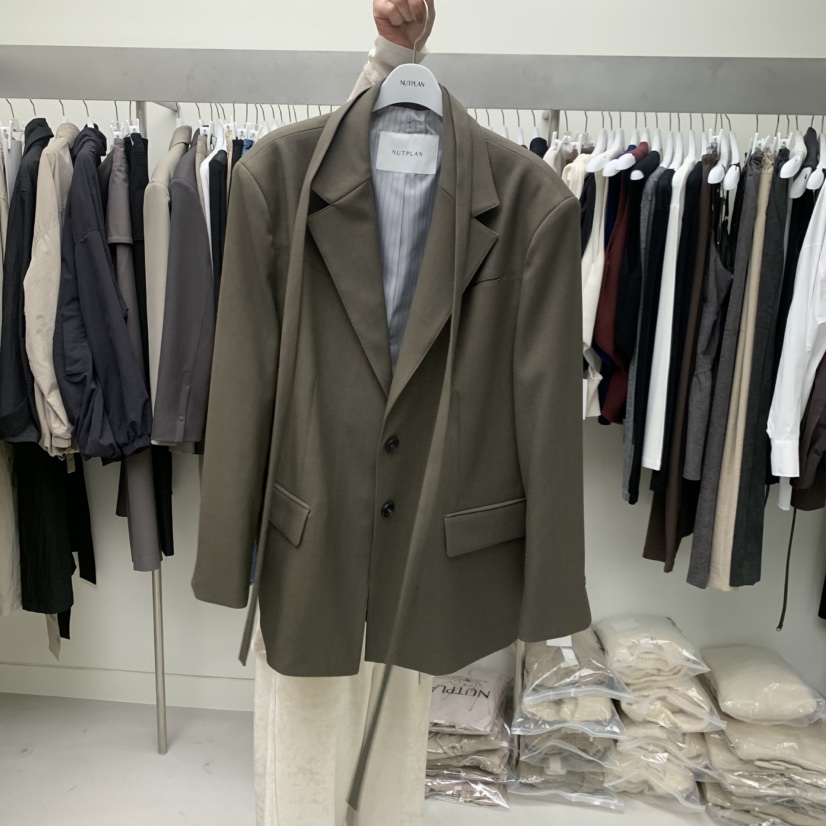 NUTPLAN東大門㊣直郵女士新品真品推薦休閑職業25秋冬夾克含脖帶NUTPLAN夾克