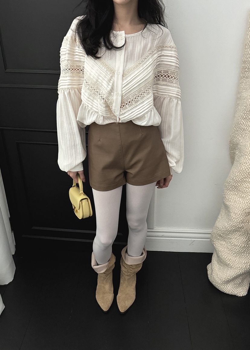 TRIPLE SEVEN東大門㊣直郵女裝新品25秋冬人氣推薦襯衫蕾絲衫TRIPLE SEVEN襯衫/蕾絲衫