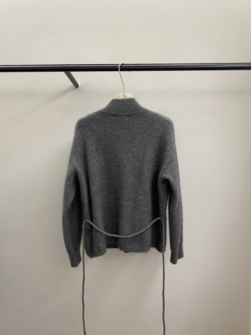 JADEMARKET韓國直郵㊣女士新款真品熱賣25秋冬針織衫含腰繩JADE MARKET針織衫