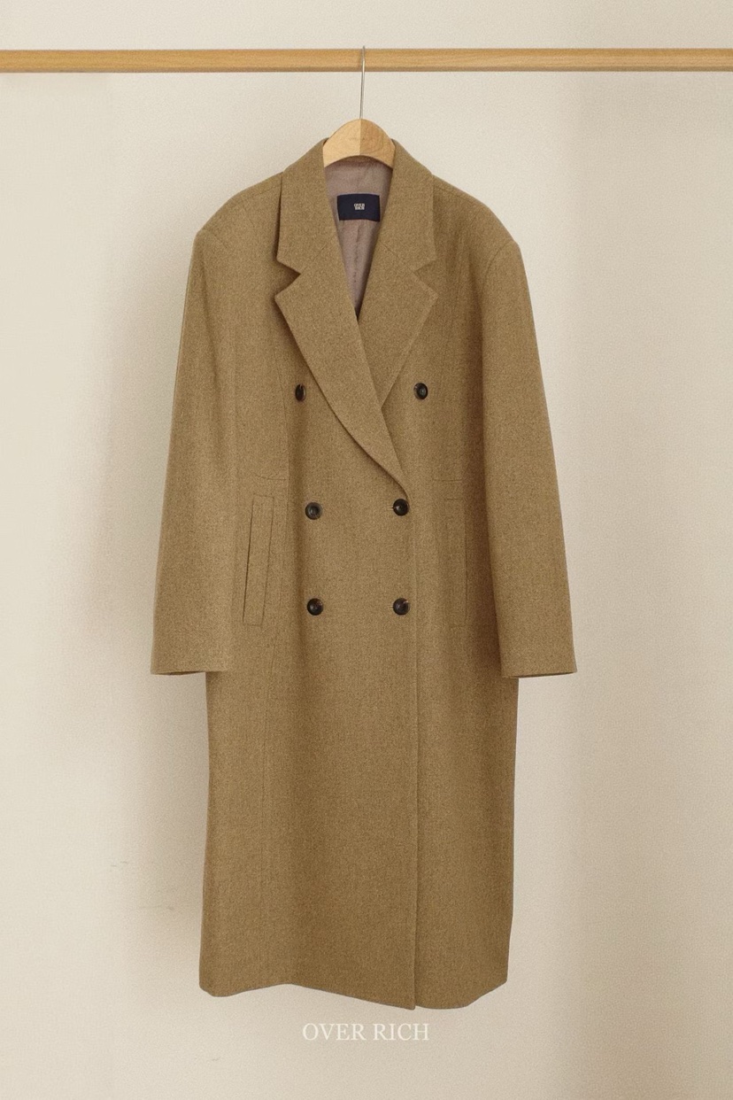 OVER RICH東大門㊣代購女士新品人氣推薦真品熱賣中長款大衣OVER RICH中長款大衣圖色2