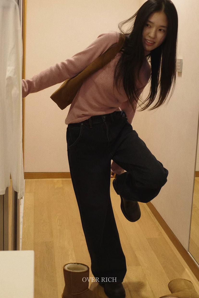 OVER RICH東大門㊣實拍女裝新款職業休閑25秋冬人氣長袖T恤OVER RICH長袖T恤