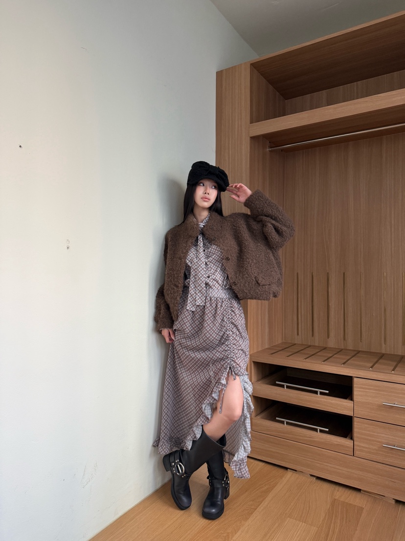 TRIPLE SEVEN東大門㊣實拍女裝新品時尚職業休閑推薦短款大衣TRIPLE SEVEN短款大衣