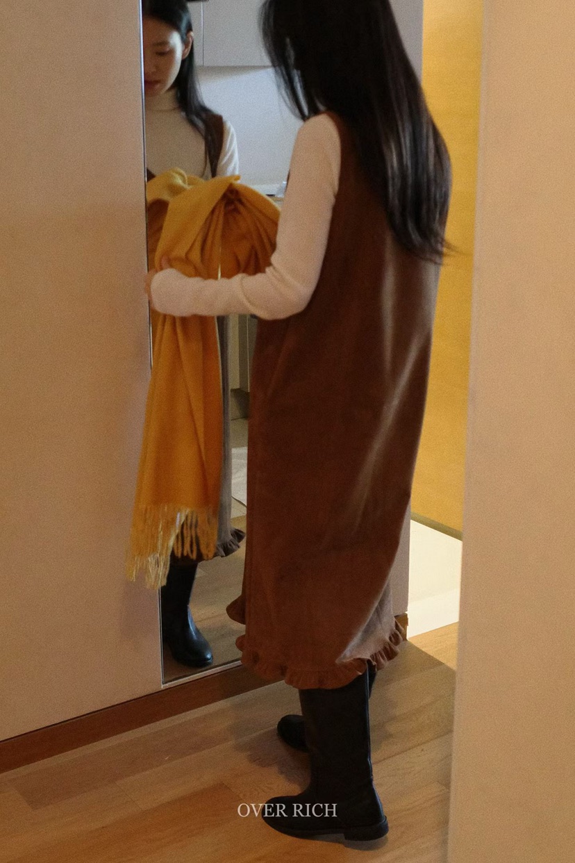 OVER RICH東大門㊣代購女士新品職業真品推薦休閑熱賣連衣裙OVER RICH連衣裙