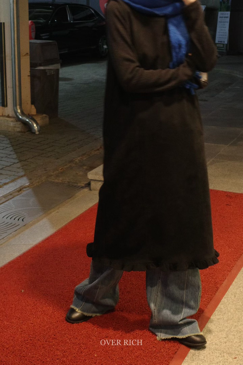 OVER RICH東大門㊣代購女士新品職業真品推薦休閑熱賣連衣裙OVER RICH連衣裙