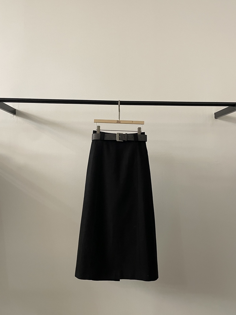 2DA/DARIMI-P東大門㊣代購女裝新品職業熱賣真品長裙含腰帶2DA/DARIMI-P長裙圖色3黑色