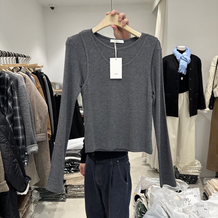 IRVINE韓國代購㊣女士新品人氣休閑推薦時尚25秋冬套裝兩件套IRVINE套裝圖色2