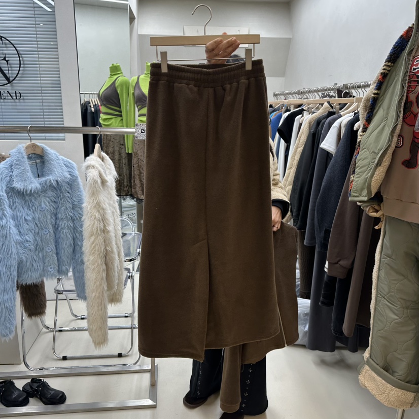 ASCEND韓國代購㊣女士新款推薦真品25秋冬休閑熱賣長裙羊毛ASCEND長裙