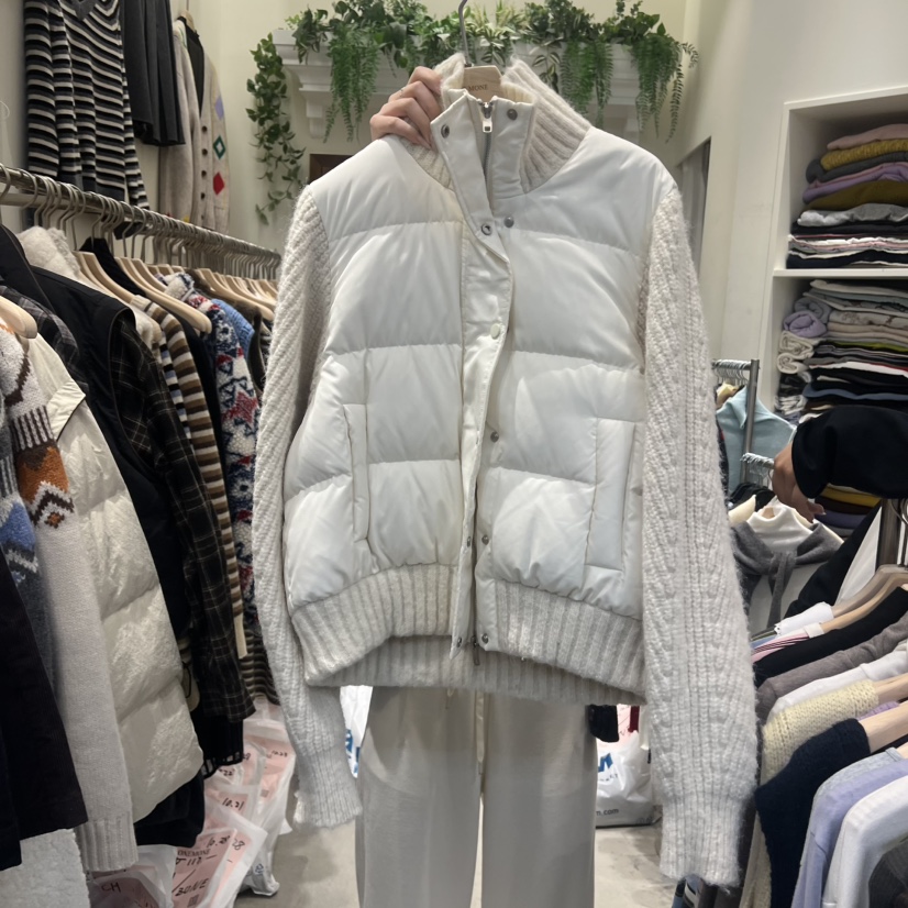 ONE MONE東大門㊣實拍女士新品熱賣職業真品25秋冬短款羽絨服絨ONE MONE短款羽絨服