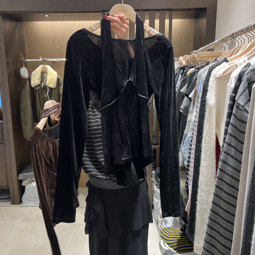 RAWROW東大門㊣實拍女士新款職業真品時尚休閑套裝天鵝絨套裝RAWROW套裝圖色2