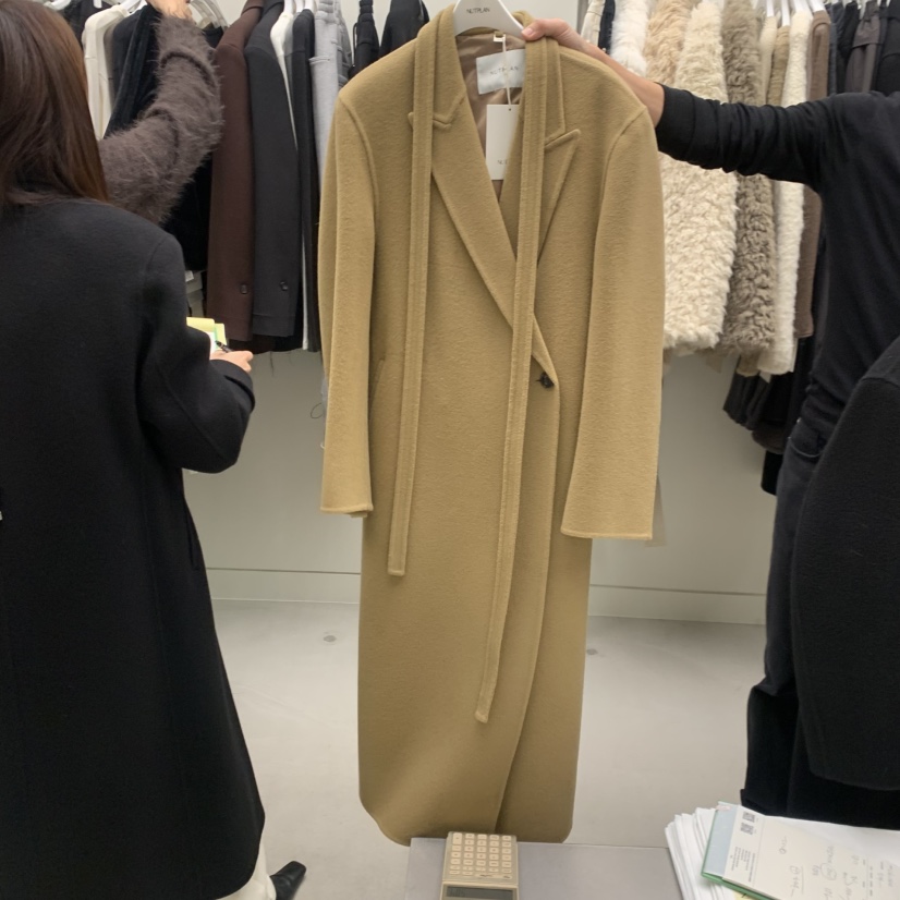 NUTPLAN韓國直郵㊣女士新款推薦時尚人氣真品休閑中長款大衣NUTPLAN中長款大衣圖色2