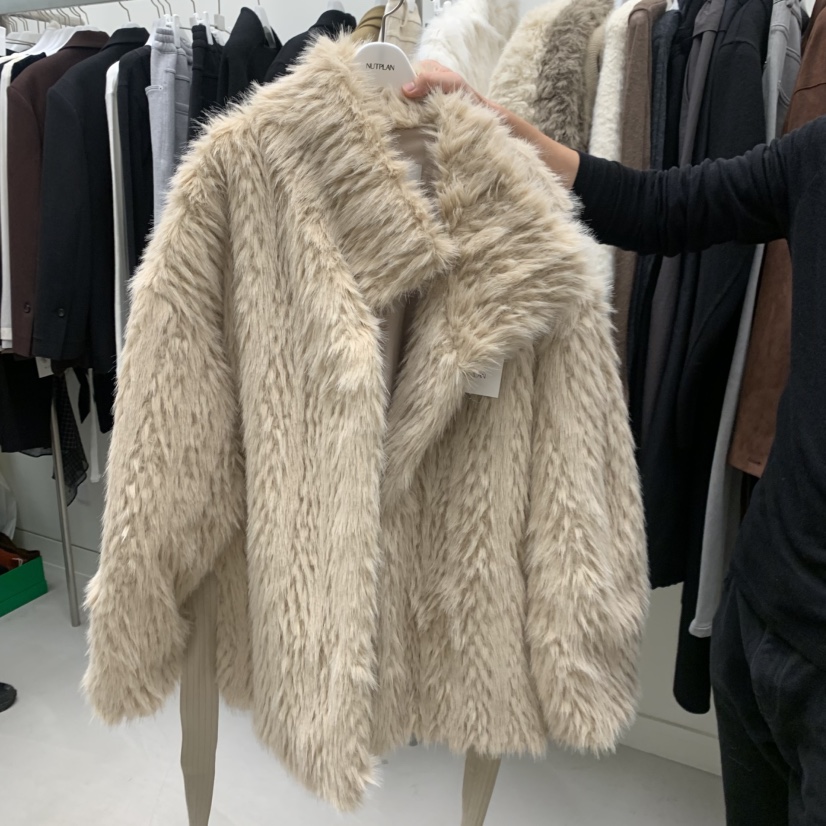 NUTPLAN韓國直郵㊣女士新品休閑推薦時尚人氣短款大衣含腰帶NUTPLAN短款大衣圖色2