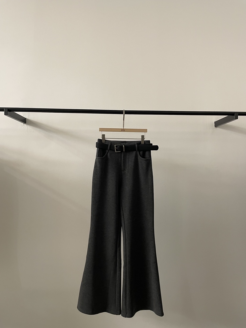 2DA/DARIMI-P韓國直郵㊣女裝新款熱賣休閑25秋冬休閑褲含腰帶2DA/DARIMI-P休閑褲圖色2墨色