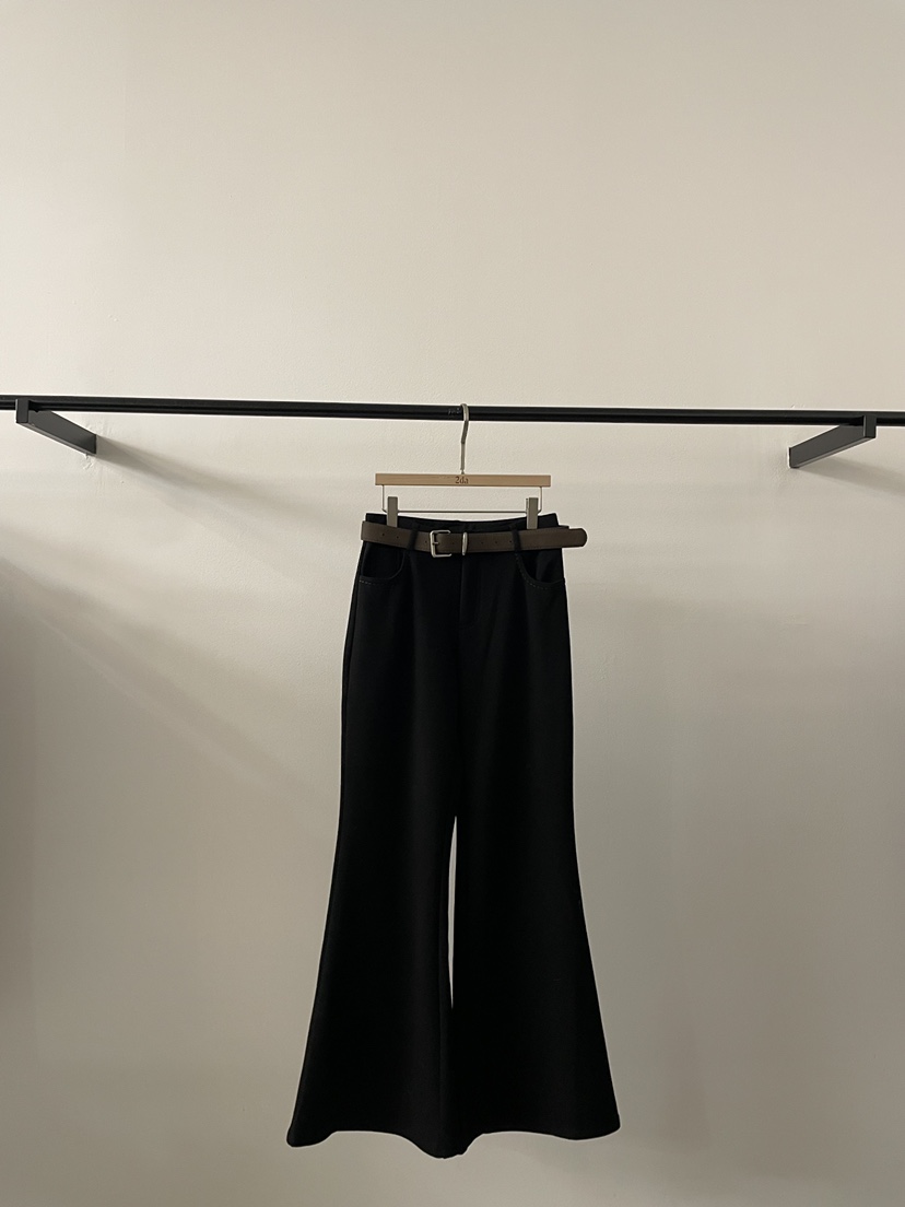 2DA/DARIMI-P韓國直郵㊣女裝新款熱賣休閑25秋冬休閑褲含腰帶2DA/DARIMI-P休閑褲圖色3黑色