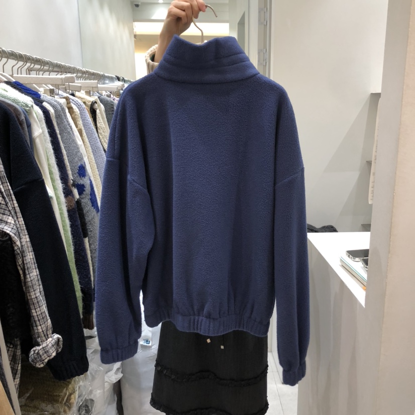 ASOME東大門㊣實拍女裝新款人氣休閑真品25秋冬衛衣羊毛拉鏈A.SOME衛衣