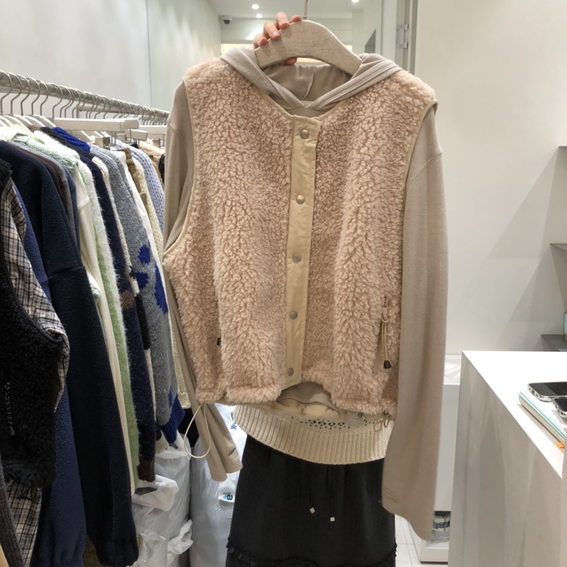 ASOME東大門㊣實拍女士新款時尚人氣熱賣休閑馬甲不含內搭羊毛A.SOME馬甲