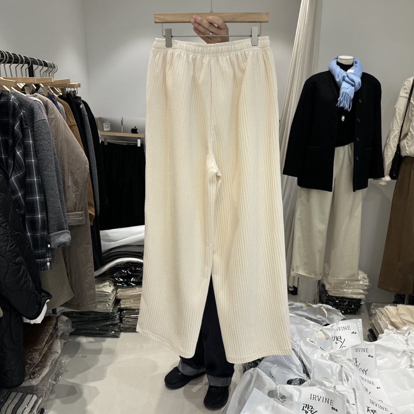 IRVINE韓國代購㊣女裝新品時尚休閑推薦熱賣真品25秋冬休閑褲IRVINE休閑褲