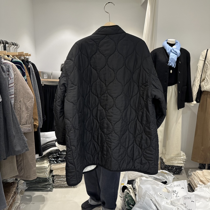 IRVINE韓國代購㊣女士新款真品25秋冬熱賣推薦短款棉服絎縫IRVINE短款棉服