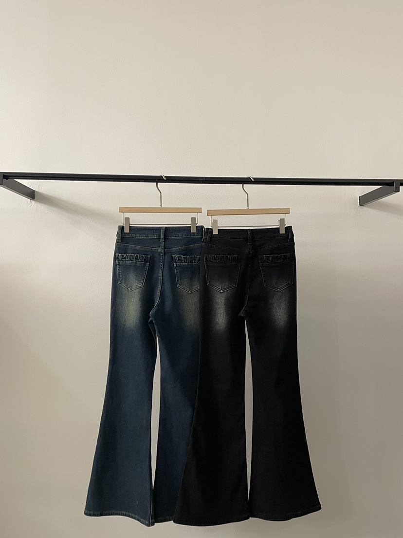 2DA/DARIMI-P韓國直郵㊣女裝新款熱賣休閑25秋冬牛仔褲拉絨2DA/DARIMI-P牛仔褲