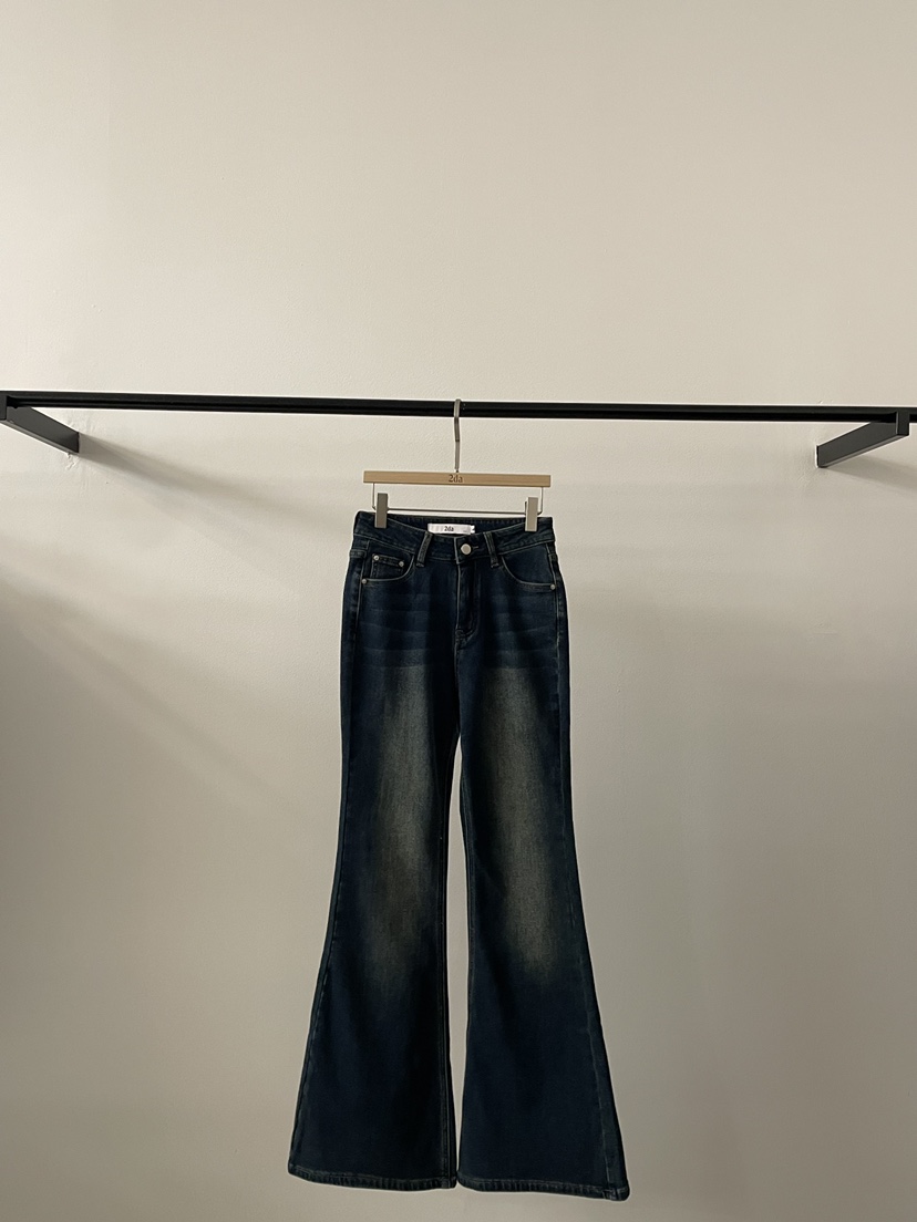 2DA/DARIMI-P韓國直郵㊣女裝新款熱賣休閑25秋冬牛仔褲拉絨2DA/DARIMI-P牛仔褲