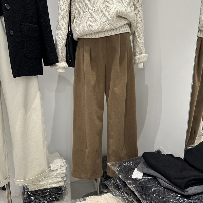 IRVINE東大門㊣代購女裝新款推薦休閑職業真品25秋冬休閑褲IRVINE休閑褲