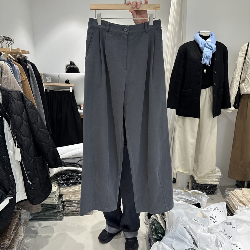 IRVINE東大門㊣代購女裝新款推薦休閑職業真品25秋冬休閑褲IRVINE休閑褲圖色2