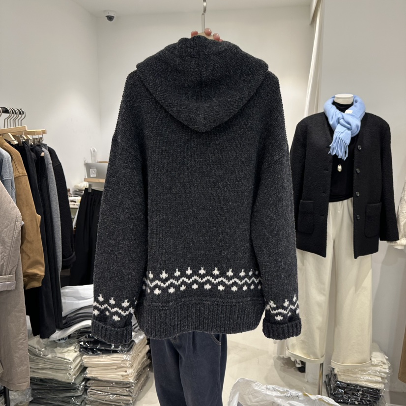 IRVINE韓國直郵㊣女士新款熱賣時尚休閑25秋冬真品針織衫拉鏈IRVINE針織衫