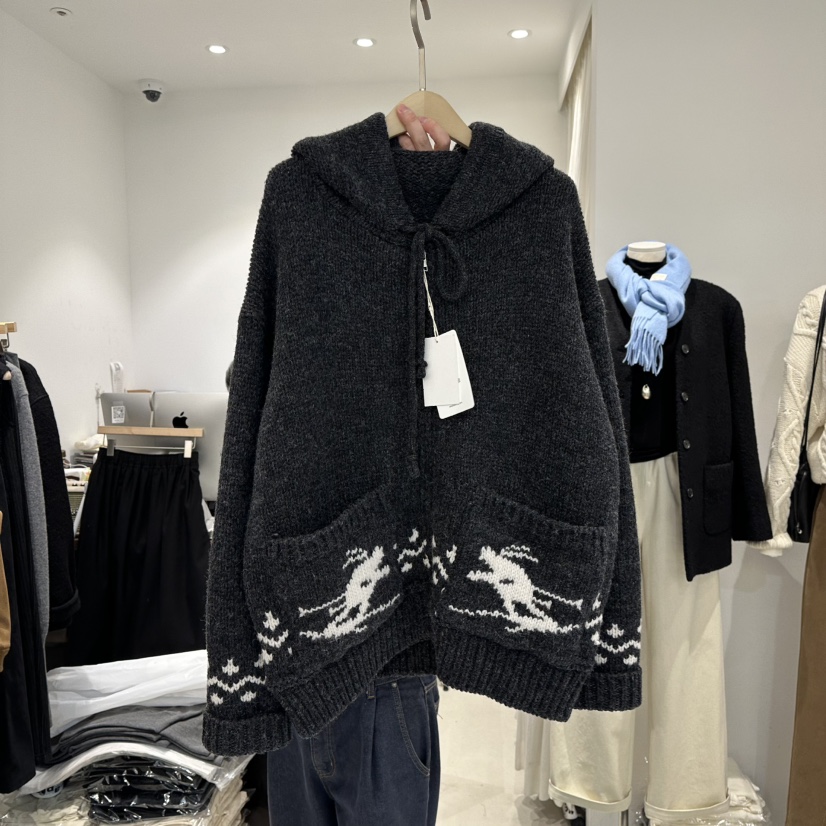 IRVINE韓國直郵㊣女士新款熱賣時尚休閑25秋冬真品針織衫拉鏈IRVINE針織衫