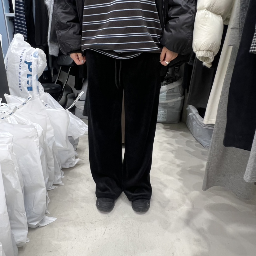 RECOVER韓國直郵㊣女裝新款25秋冬時尚人氣真品休閑褲燈芯絨RECOVER/MOMENT休閑褲圖色4