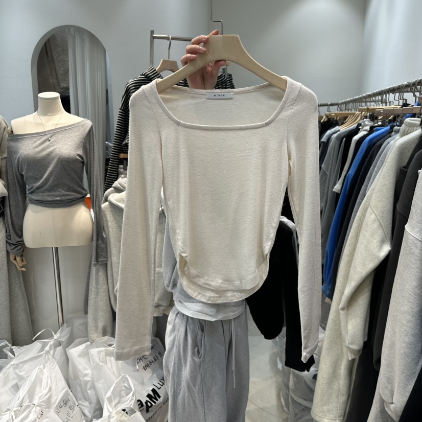 W.FATAL東大門㊣代購女士新品熱賣職業時尚休閑長袖T恤安哥拉W.FATAL長袖T恤
