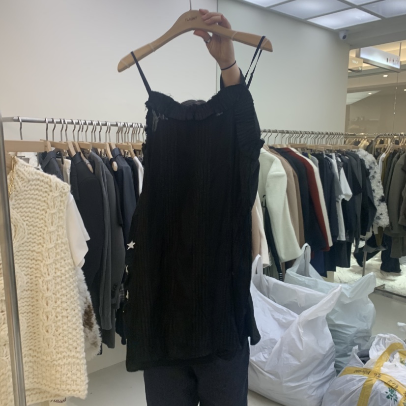 FLAUNT韓國直郵㊣女裝新品人氣推薦休閑25秋冬時尚連衣裙刺繡FLAUNT連衣裙