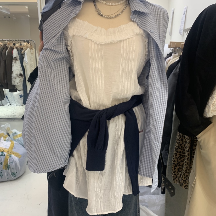 FLAUNT韓國直郵㊣女裝新品人氣推薦休閑25秋冬時尚連衣裙刺繡FLAUNT連衣裙圖色3